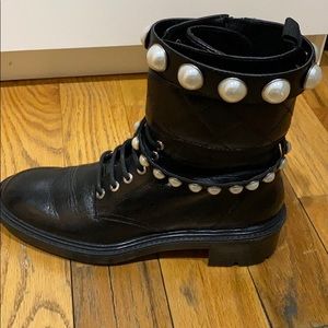 Zara size 8 combat boots